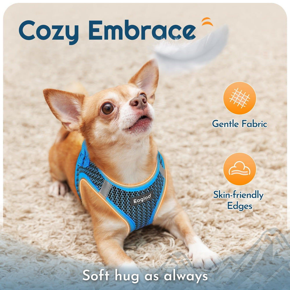 Eagloo breathable soft mesh keeps your dog cool and comfortable.