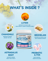 Eagou Diary chamomile and lutein blend supports soothing comfort around eyes.