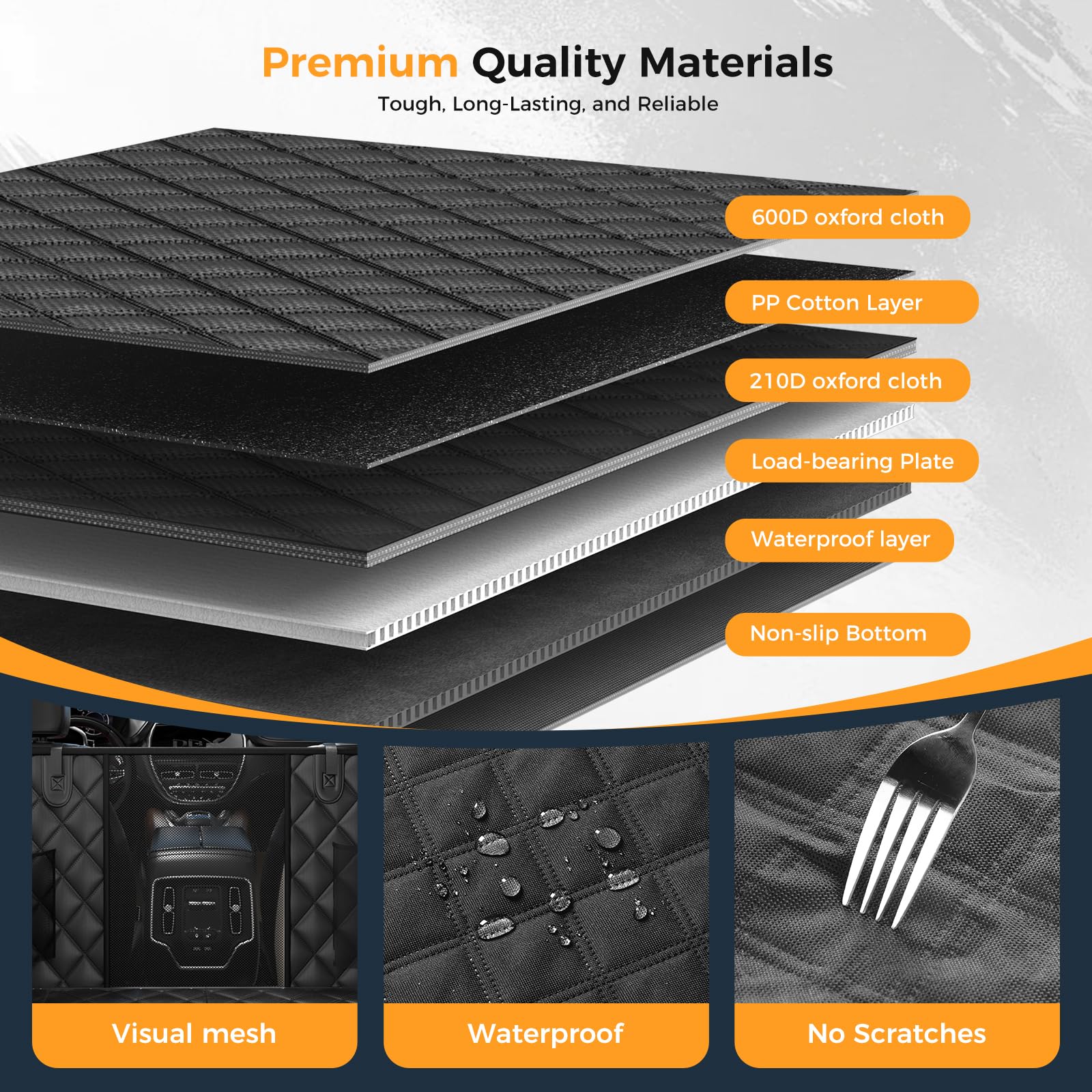 Eamefia six-layer fabric design resists dust, liquids, and hair