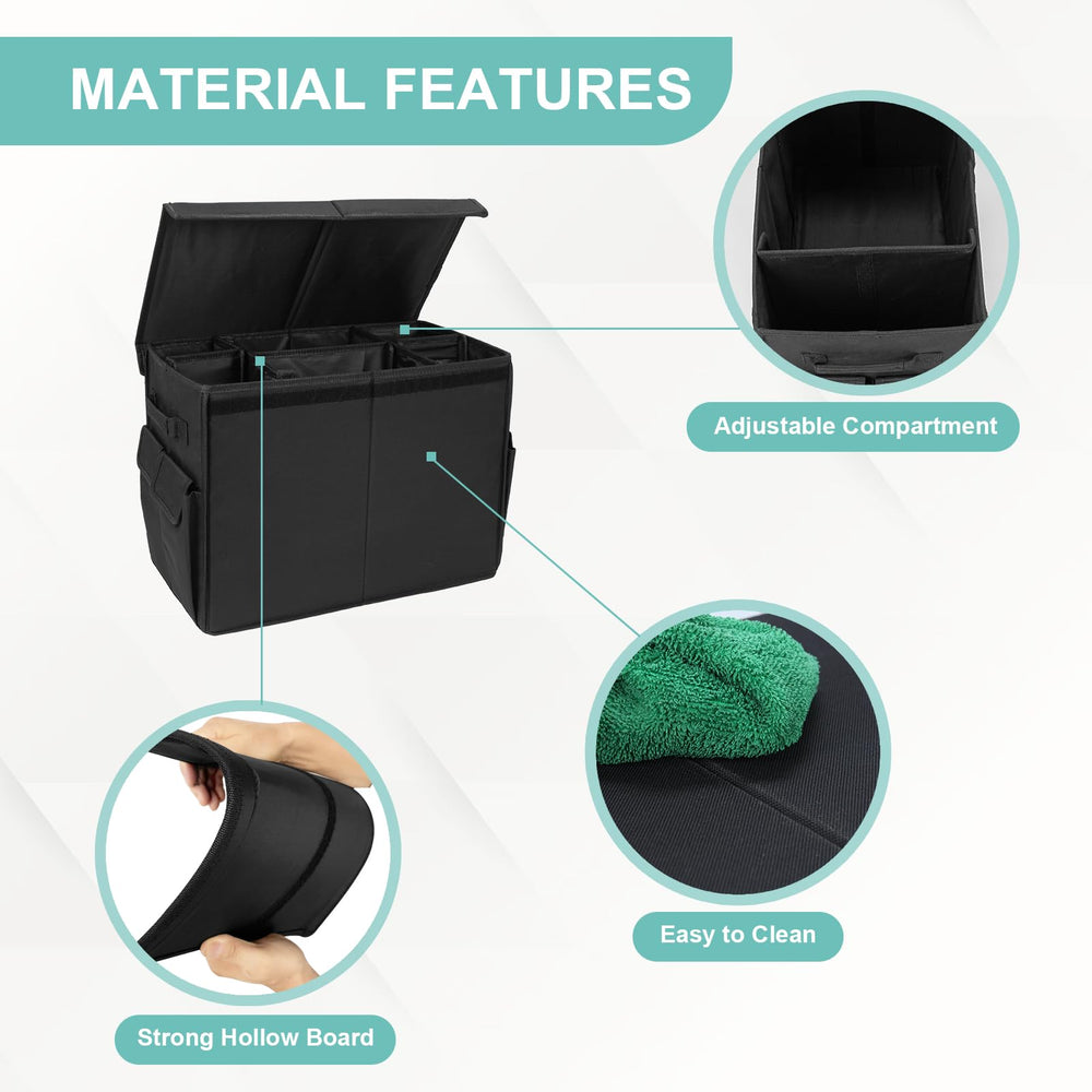 EAROND detachable compartment board showcases organized space for toys and leashes.