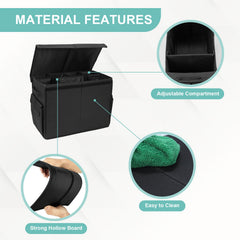 EAROND detachable compartment board showcases organized space for toys and leashes.
