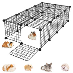 EAROND guinea pig cages assembly diagram highlights tool-free setup for fast, secure installation.