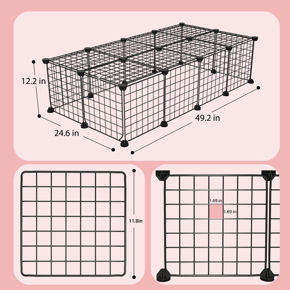 EAROND guinea pig cages customizable-configuration demonstrates flexible shapes for varied living spaces.
