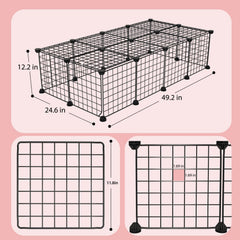 EAROND guinea pig cages customizable-configuration demonstrates flexible shapes for varied living spaces.
