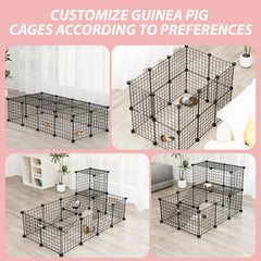 EAROND guinea pig cages easy-clean-surface conveys smooth steel panels for simple maintenance.