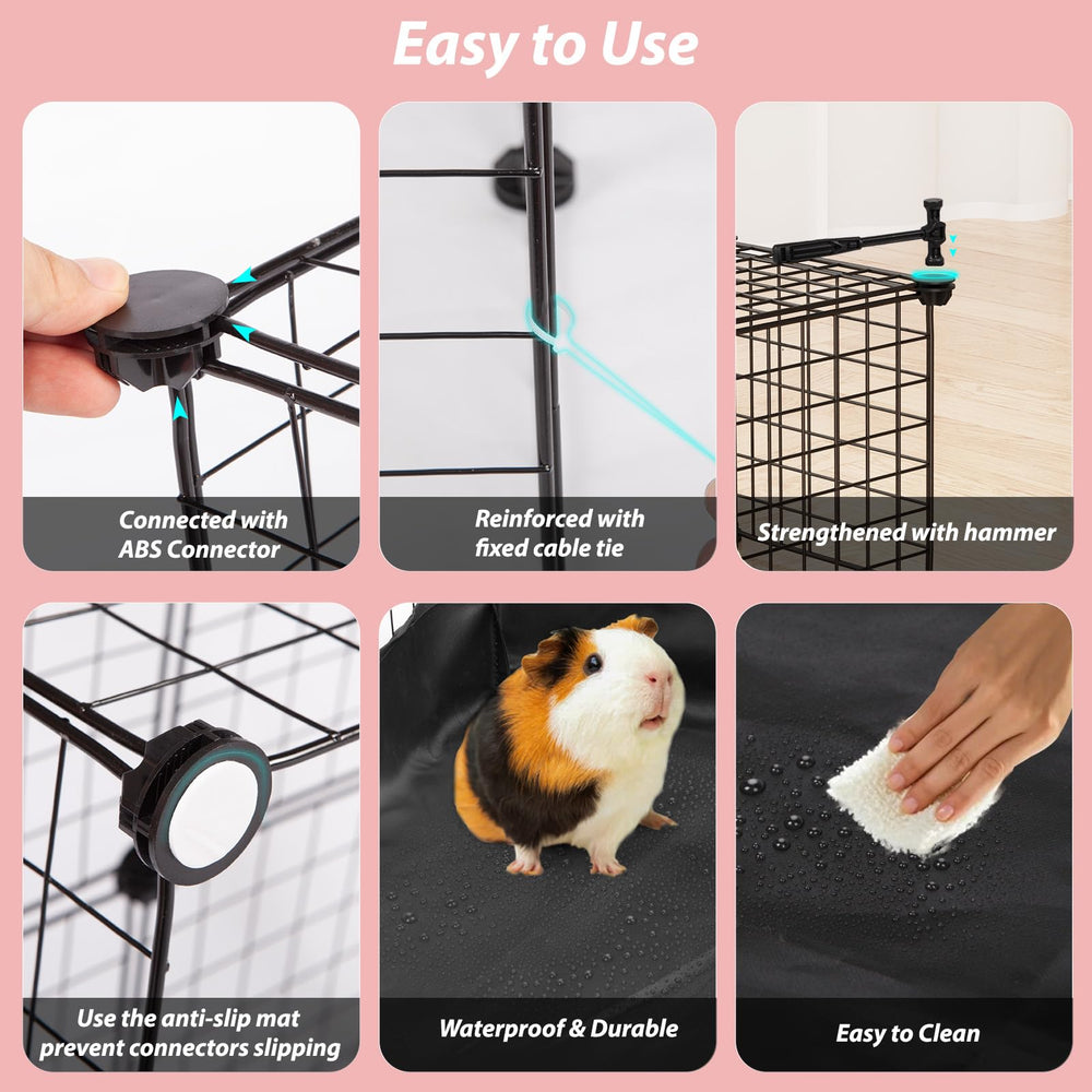 EAROND modular panels connecting easily for larger enclosure configurations.