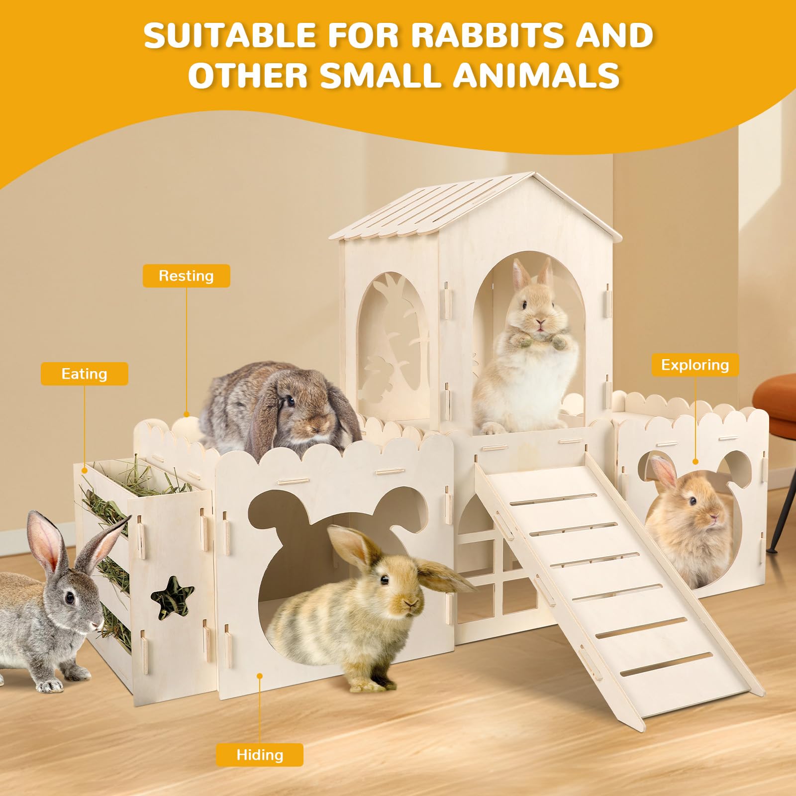 EAROND nail-free assembly highlights safe, durable joinery and smooth edges for pets.
