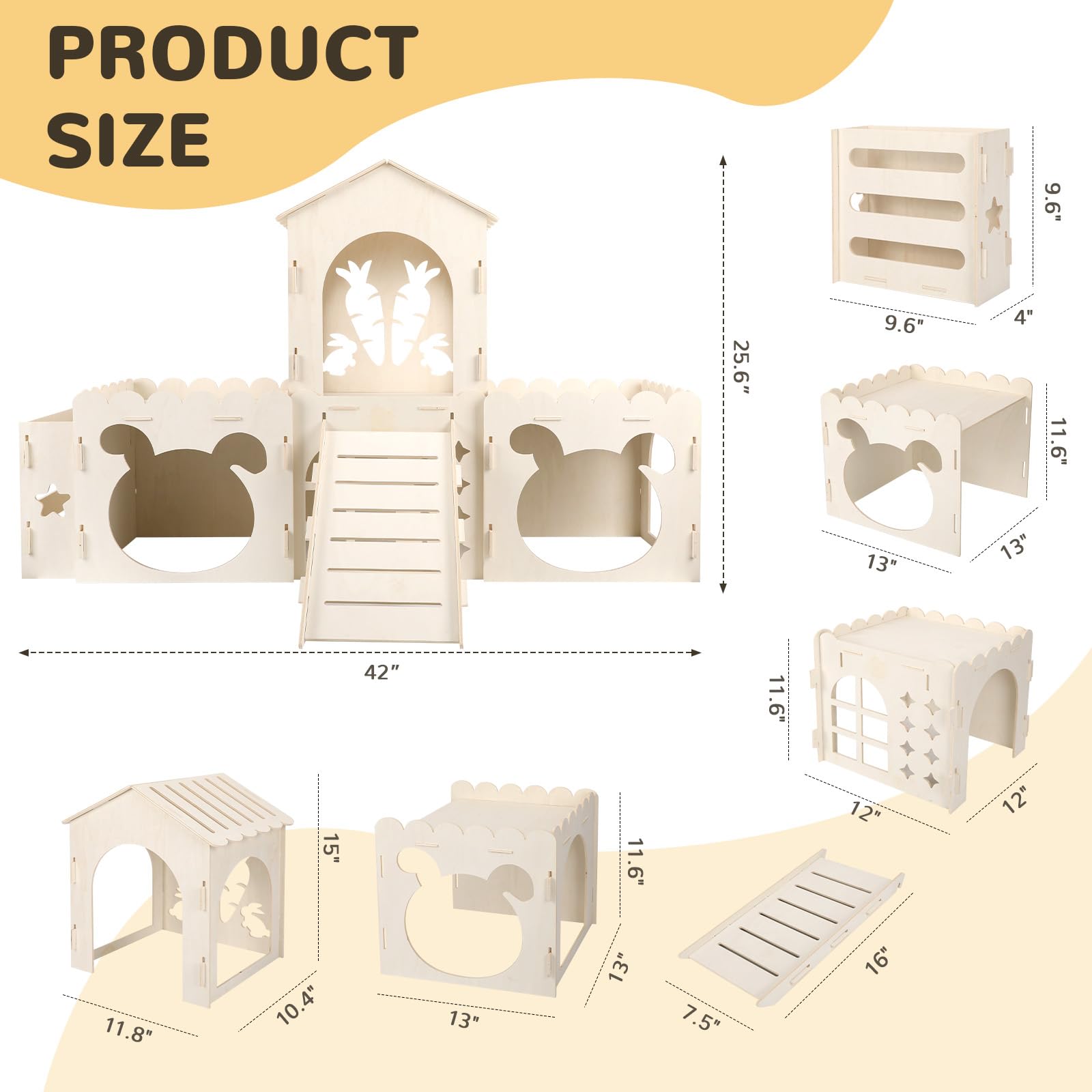 EAROND rabbit hay feeder detail highlights hay storage and reduced waste during feeding.