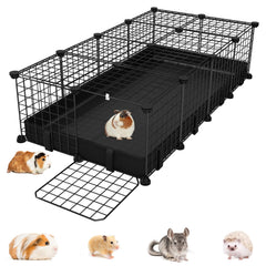 EAROND small animal playpen assembly view with tool-free setup and secure joints.