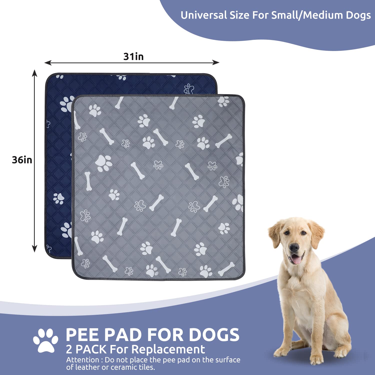 EAROND pad with non-slip backing keeps in place on floors