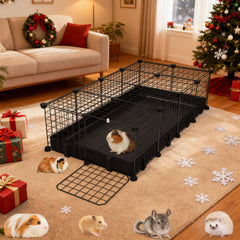 EAROND waterproof mat fitted to the playpen showing spill protection and easy cleaning.