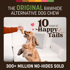Earth Animal No Hide Chews pork rolls packaged for durable USA-made quality.