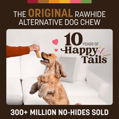 Earth Animal No Hide Chews venison rolls two-count package for small dogs.