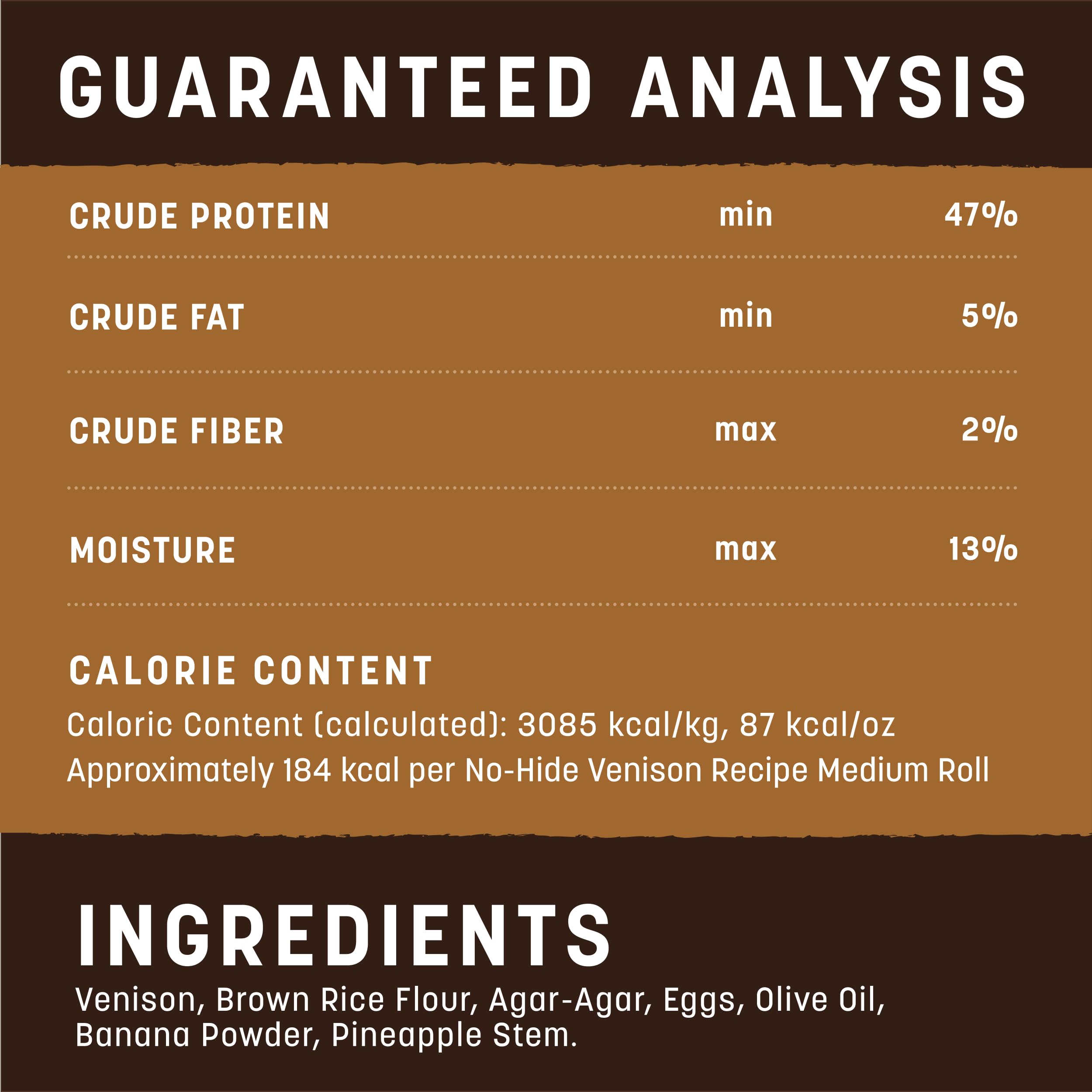 Earth Animal No-Hide venison-rolls USA-made emphasizes trusted quality and safe production.