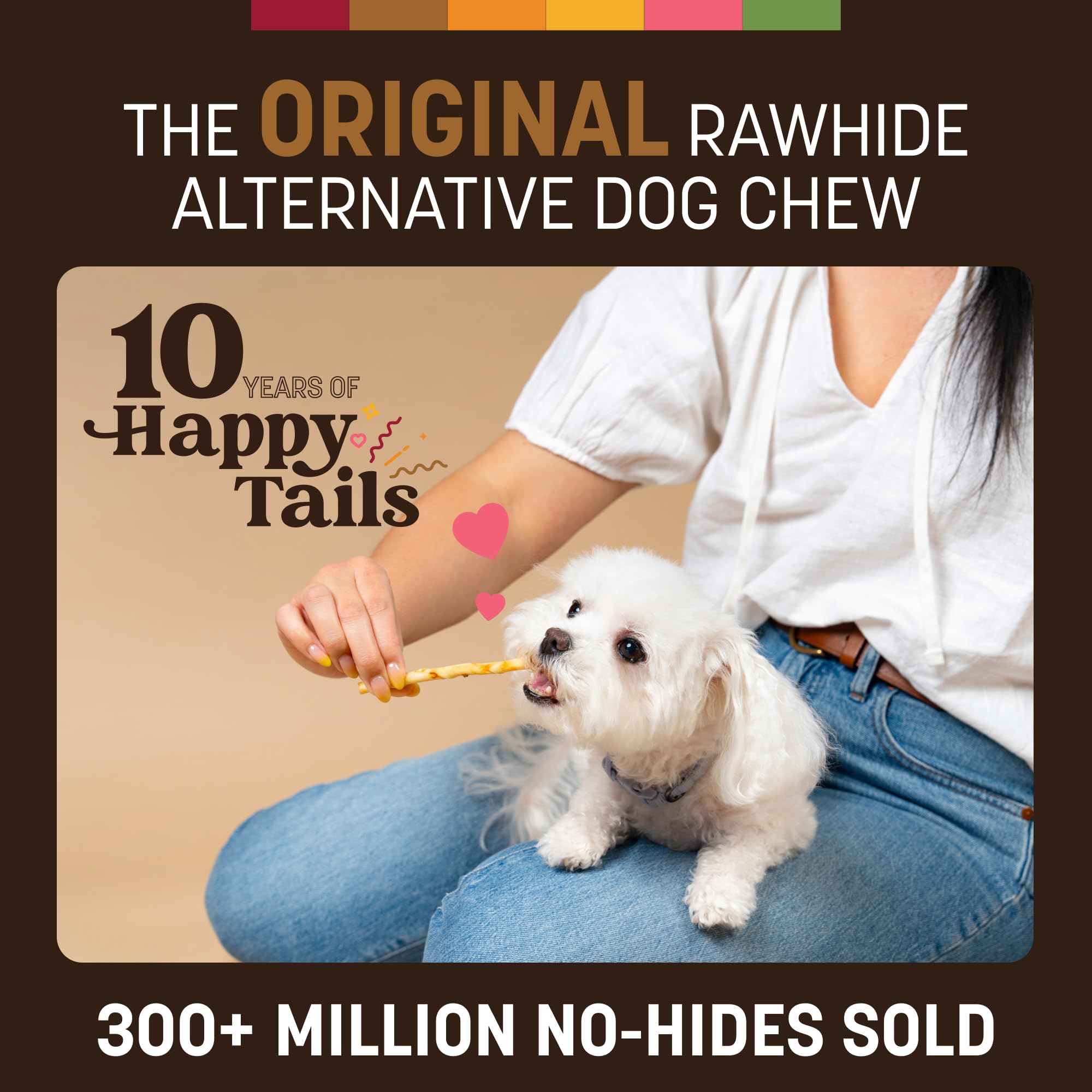 Earth Animal No Hide Stix small-dog use—safe chew for animals under 10 pounds.