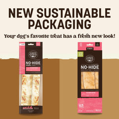 Earth Animal No Hide Strips Salmon ingredients close-up showing simple natural mix.