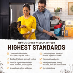Earth Animal Wisdom air-dried dog food chicken bites closeup highlights jerky-like texture dogs love it.