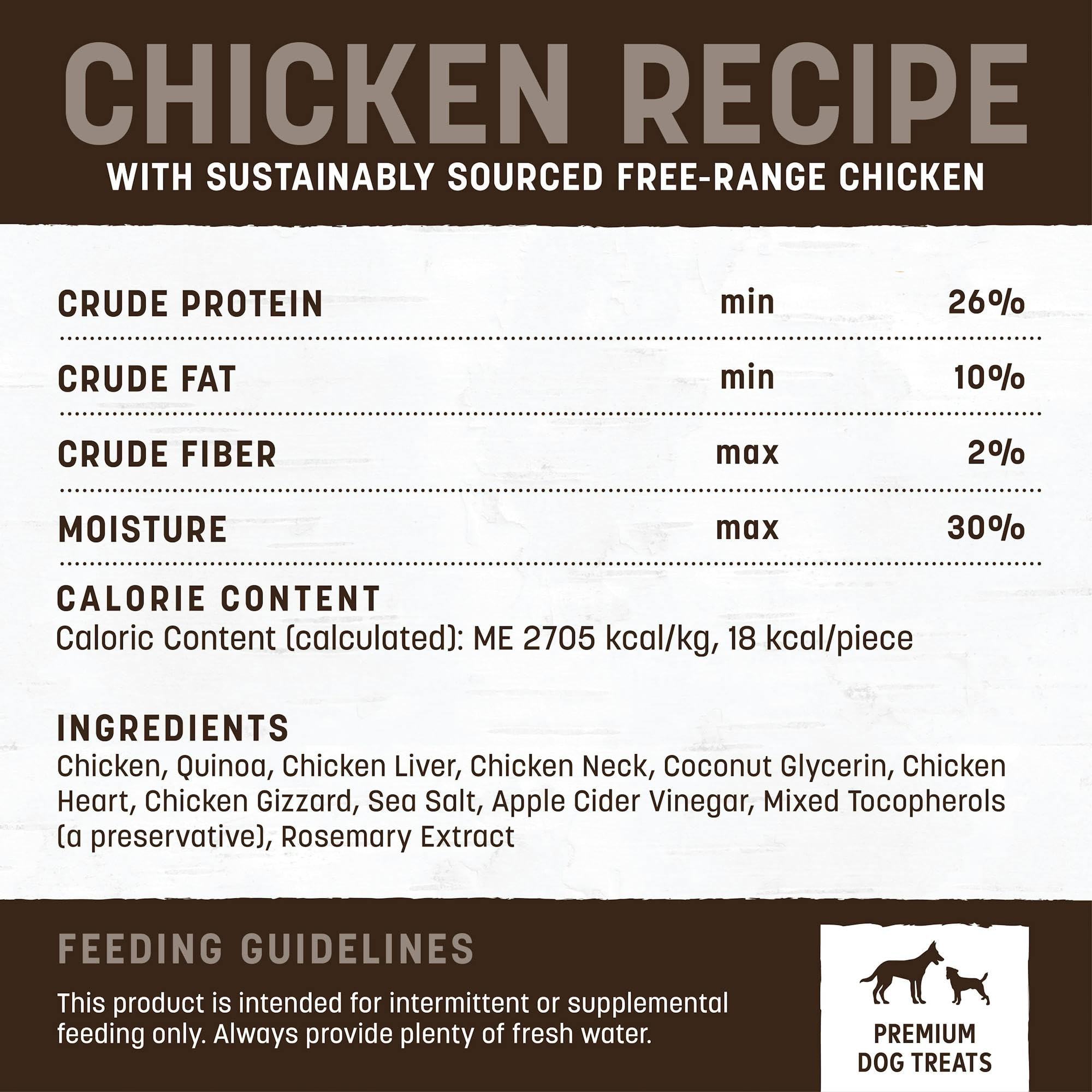 Earth Animal Wisdom air dried jerky chicken dog training moment.