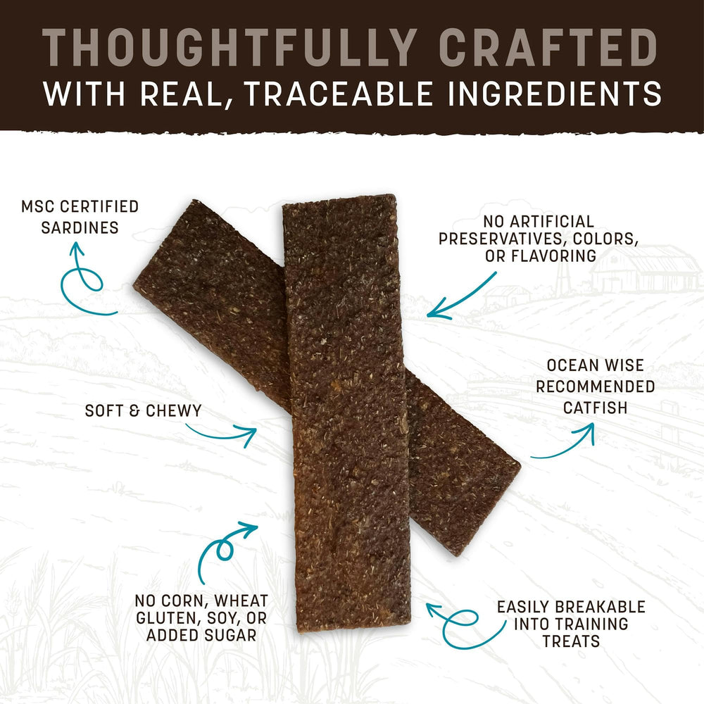 Earth Animal Wisdom Air Dried Jerky Sea Recipe training snack ready-to-use for dogs