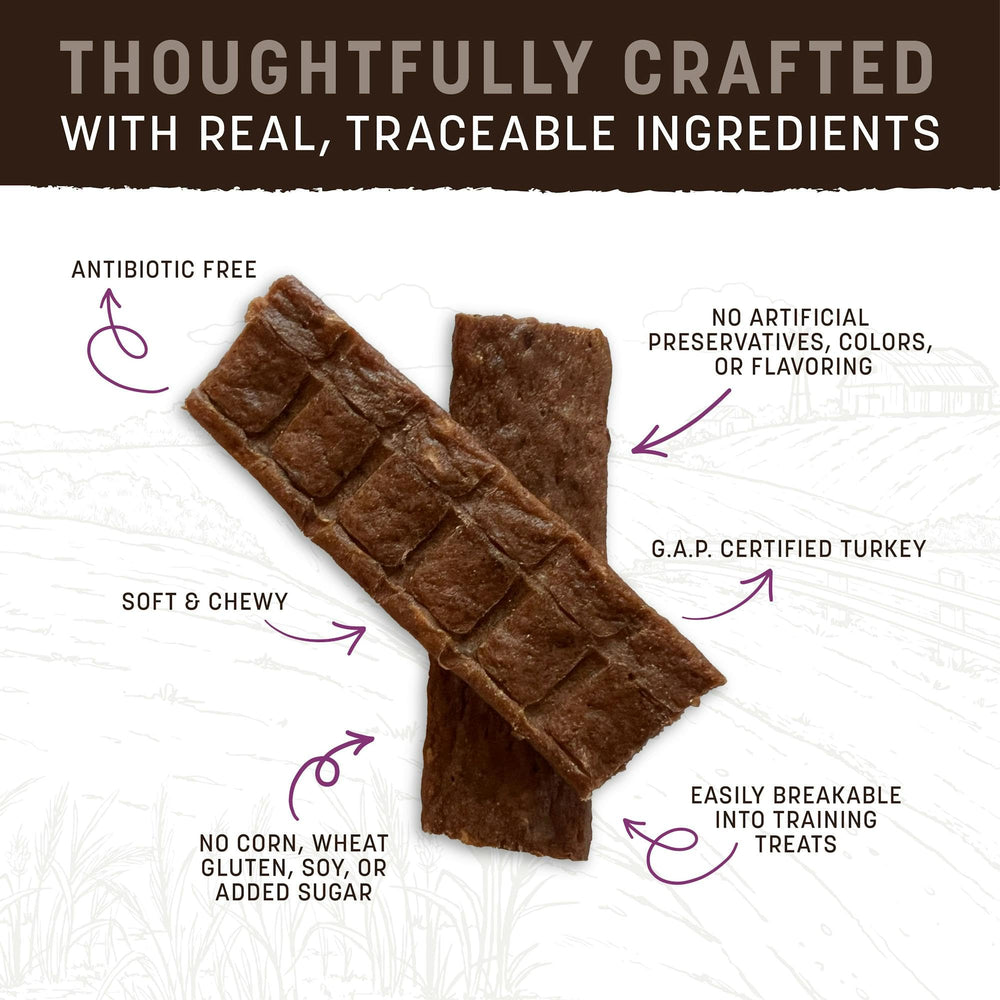 Earth Animal Wisdom Jerky training treat in use demonstrates a practical reward.