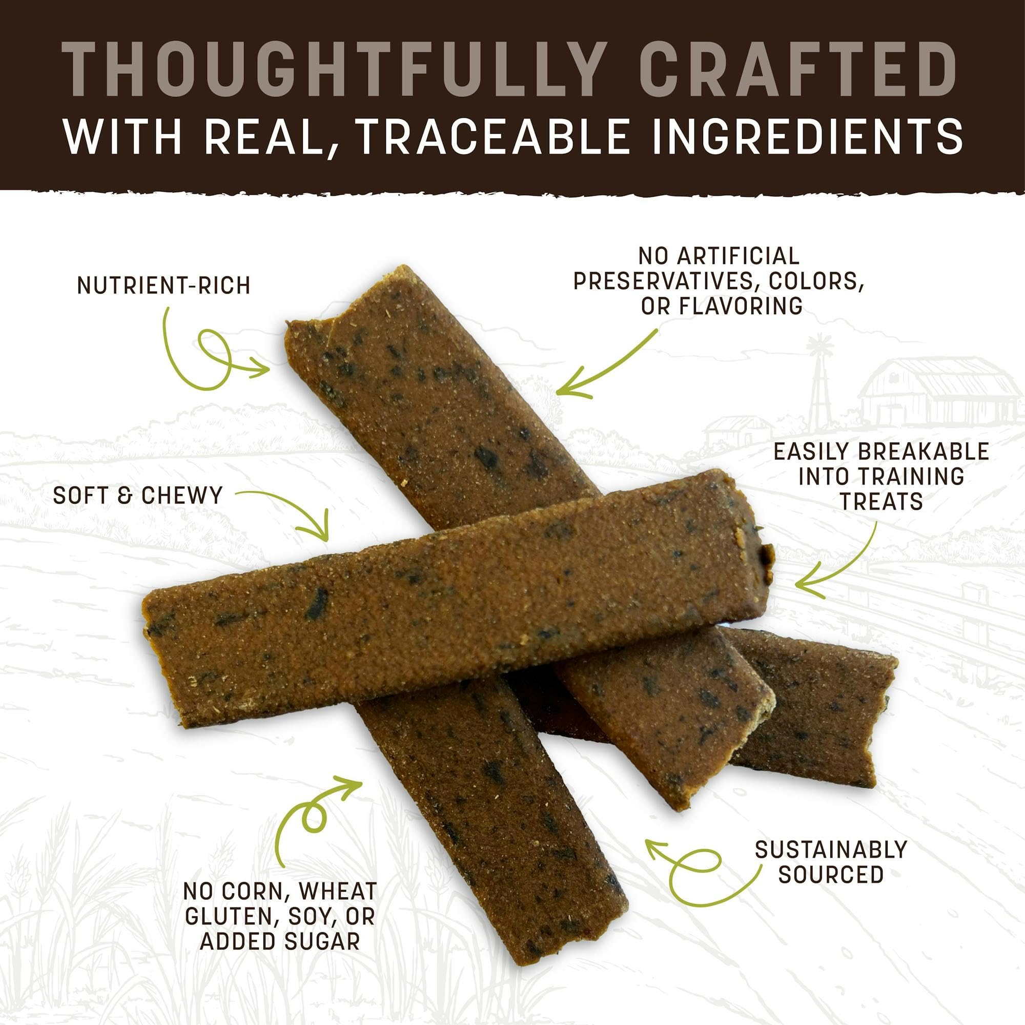 Earth Animal Wisdom seed-recipe ingredient panel highlights plant protein blend for wholesome bites.