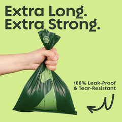 &earth dispenser-compatible poop bags rolls for easy everyday cleanup.