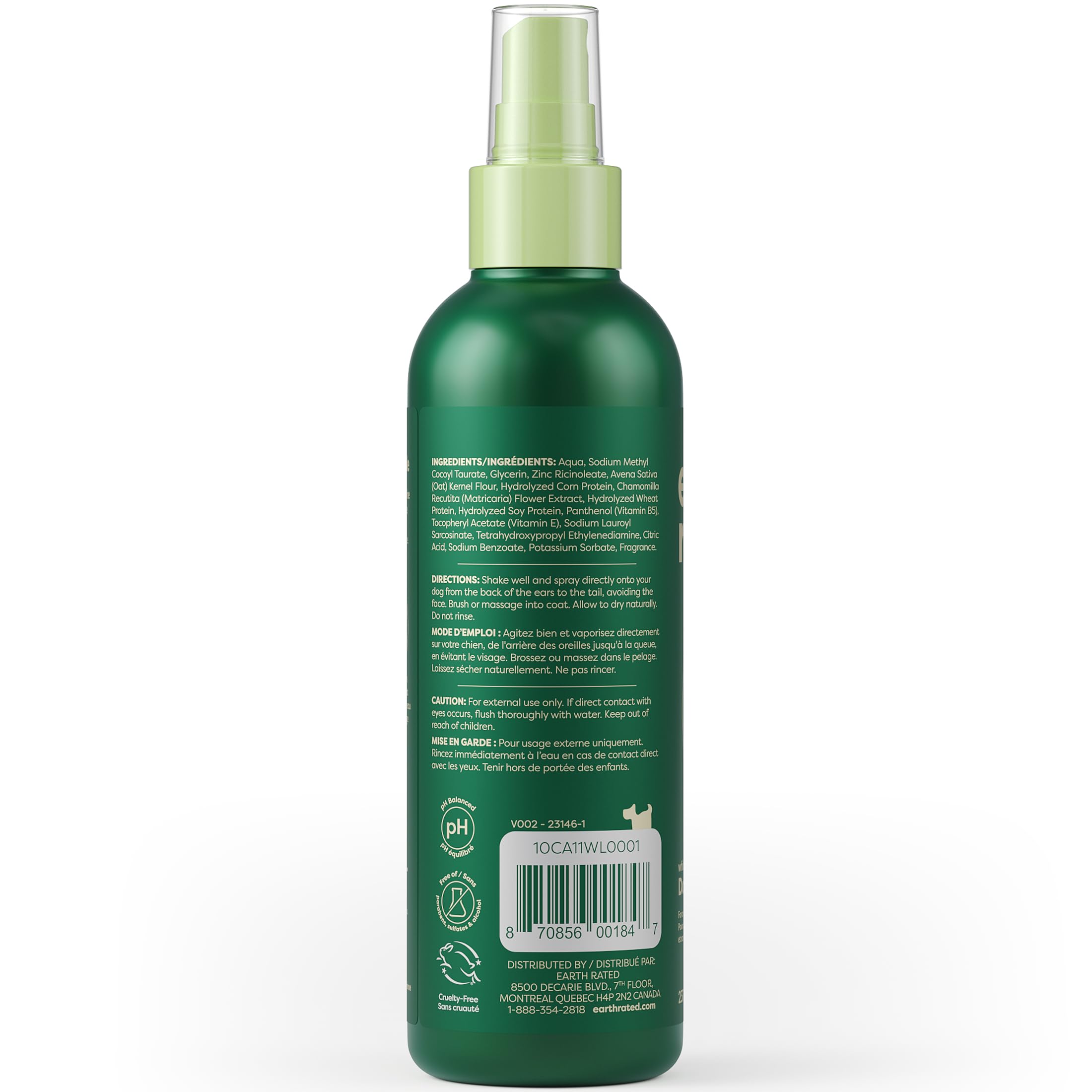 Earth Rated B Corp certification logo signals ethical grooming commitments.