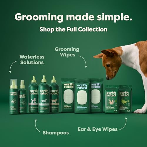 Earth Rated brand ethos and sustainability illustrated on packaging.
