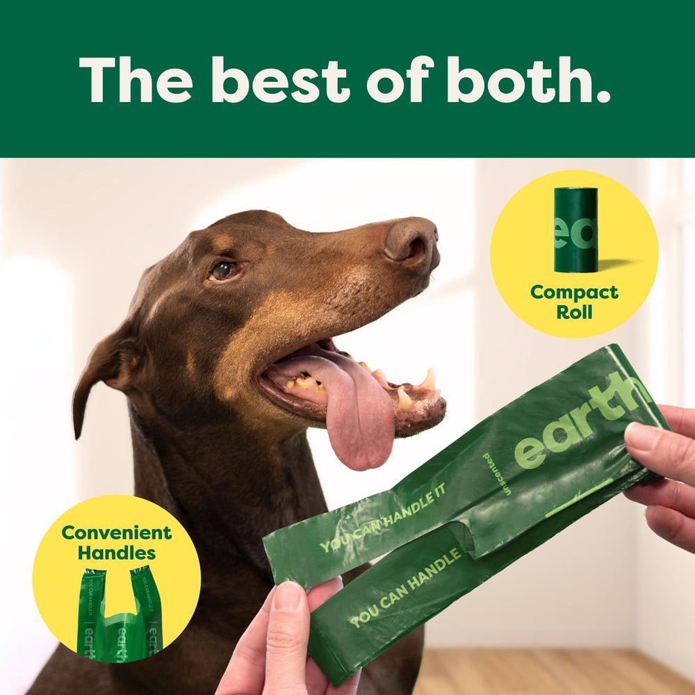 Earth Rated compact roll fits pockets and strollers for on-the-go use.