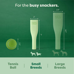 Earth Rated dog toy green natural rubber highlights safe, durable material for daily use.