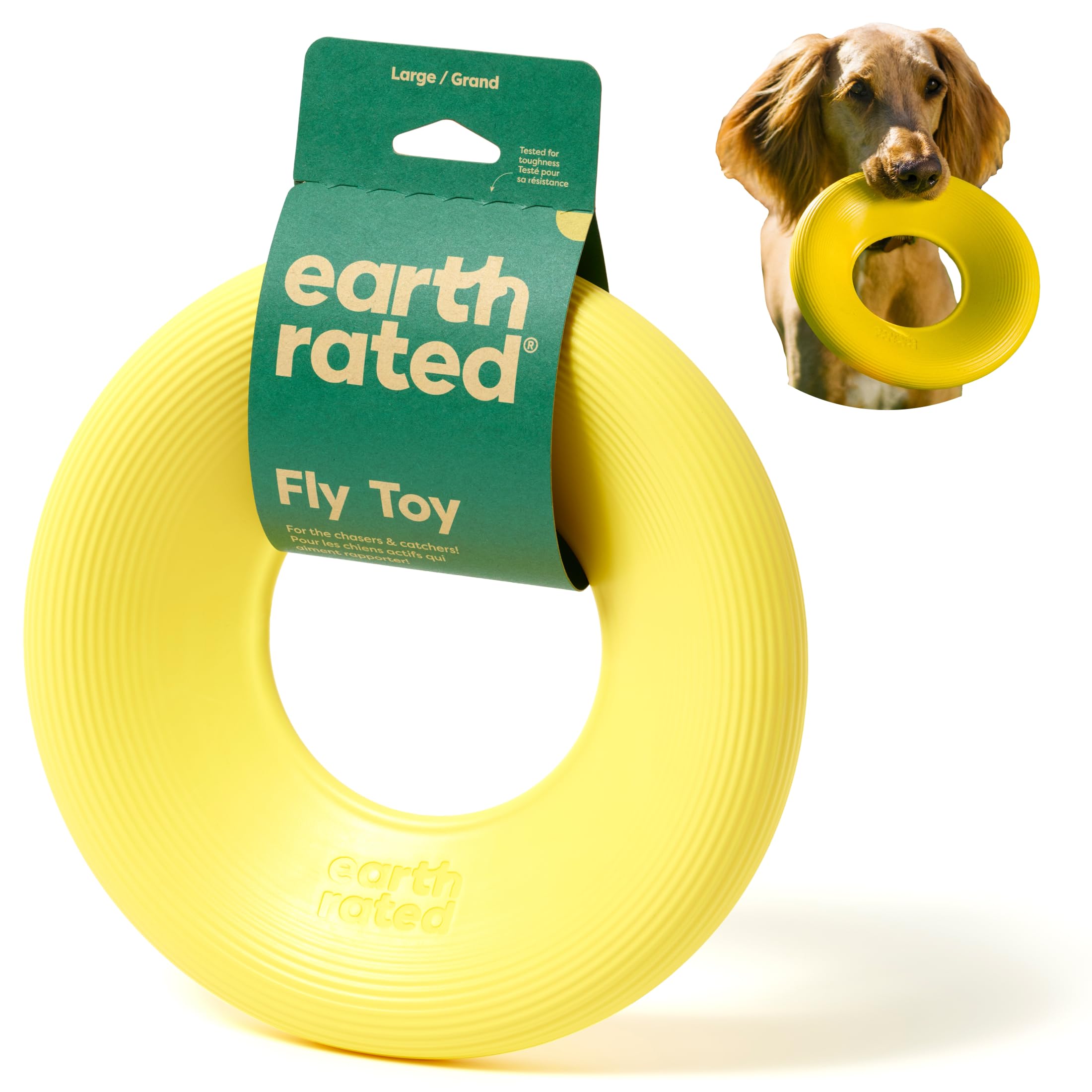 Earth Rated Flying Disc toy entertains dogs during park play and strengthens bond daily.