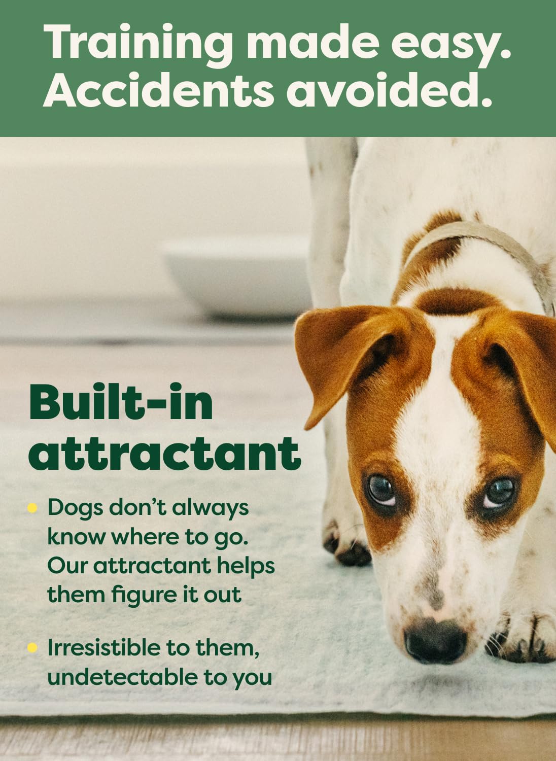 Earth Rated Max Absorbency built-in attractant supports consistent use by dogs.