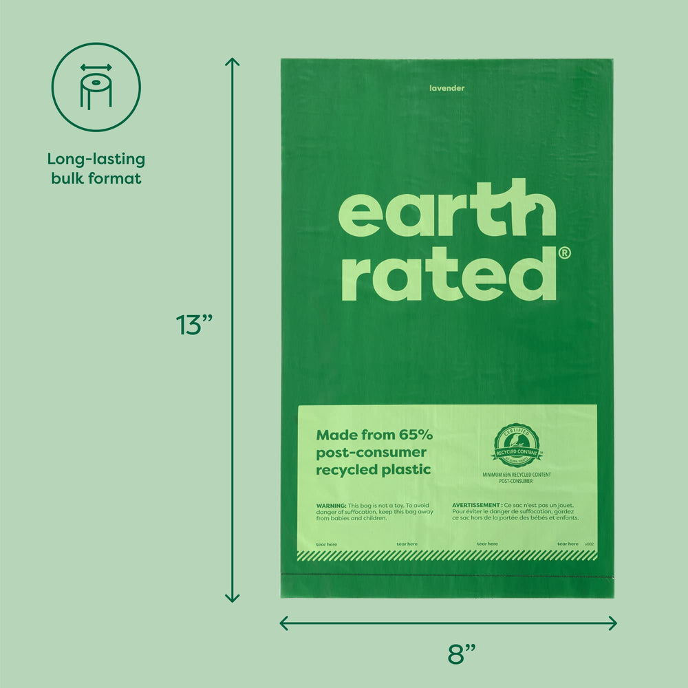 Earth Rated perforated roll with tear-ease for fast bagging