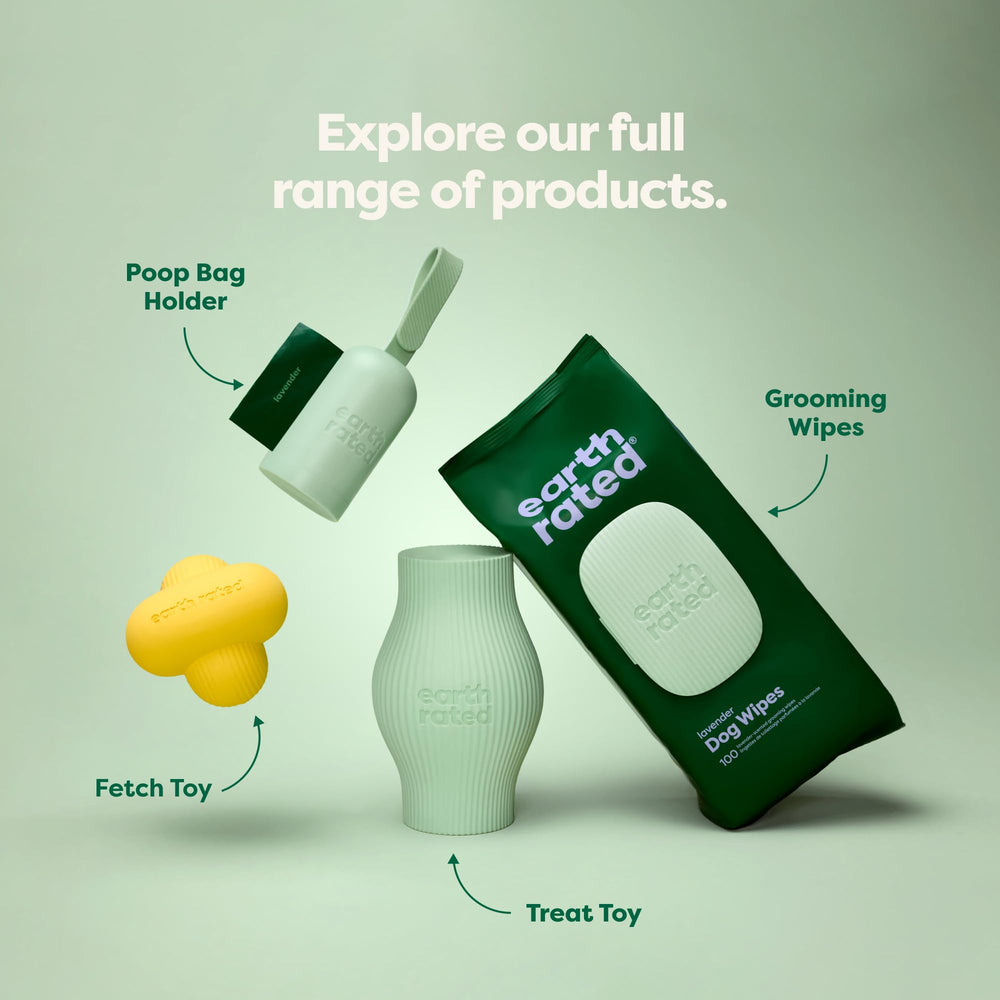 Earth Rated compact design ideal for small breeds during travel-friendly snack entertainment