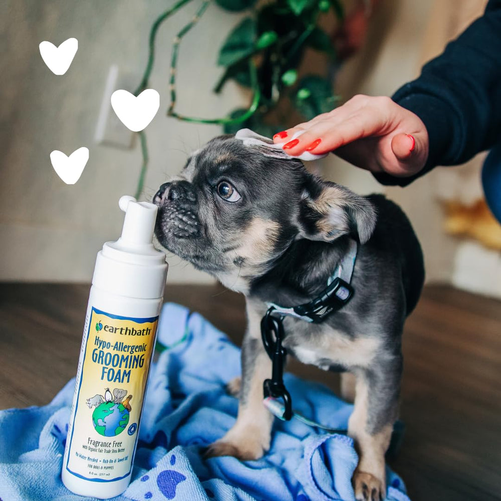 Earthbath cruelty-free logo signals ethical pet care since 1995.