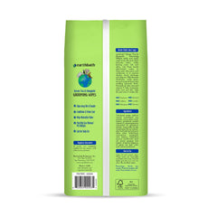 Earthbath dog wipes on paws and butt for quick cleaning and refreshing.