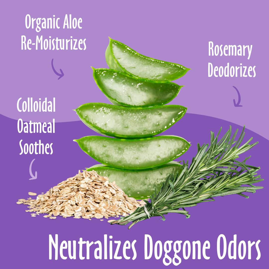 Earthbath Mediterranean Magic Spritz label close-up highlighting rosemary scent.