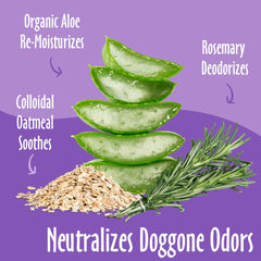 Earthbath Mediterranean Magic Spritz label close-up highlighting rosemary scent.