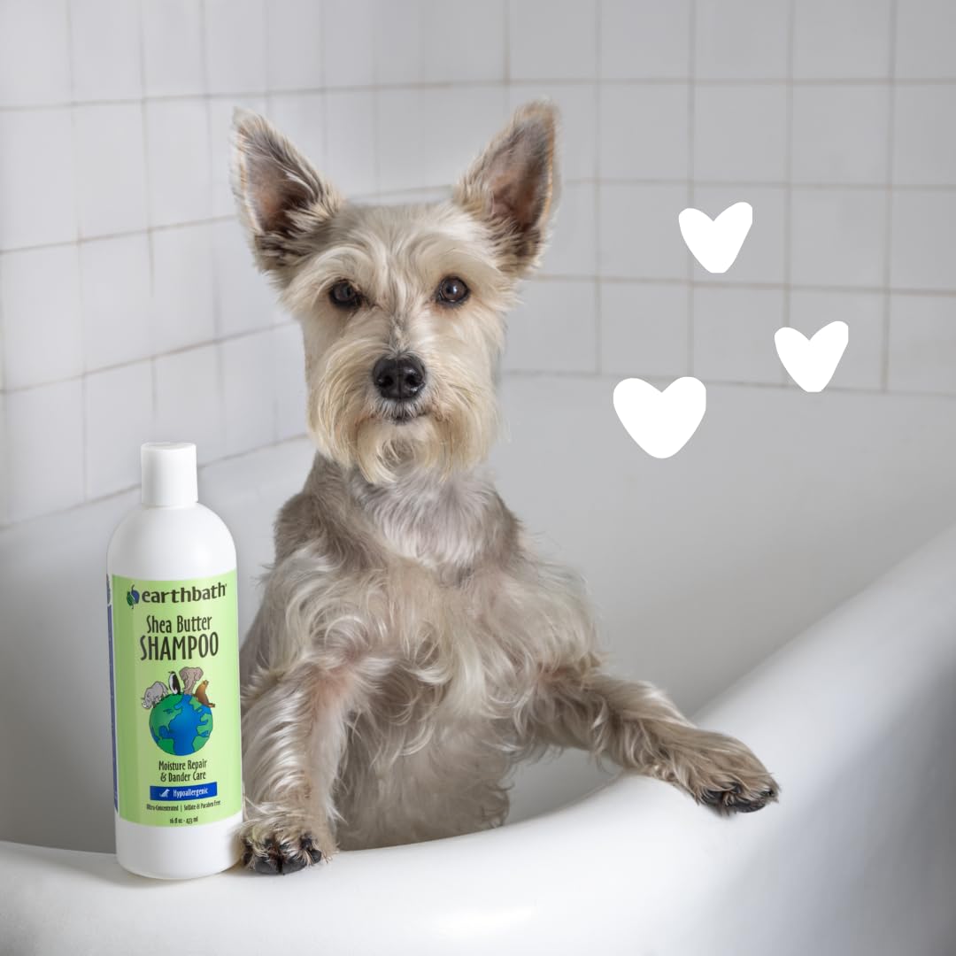 earthbath Shea Butter Shampoo ingredients: shea butter, avocado, aloe vera, chamomile