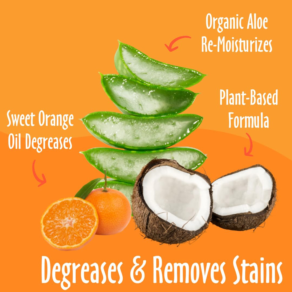 Earthbath Sweet Orange Dirty Dog Shampoo lather closeup showing gentle plant based cleansing