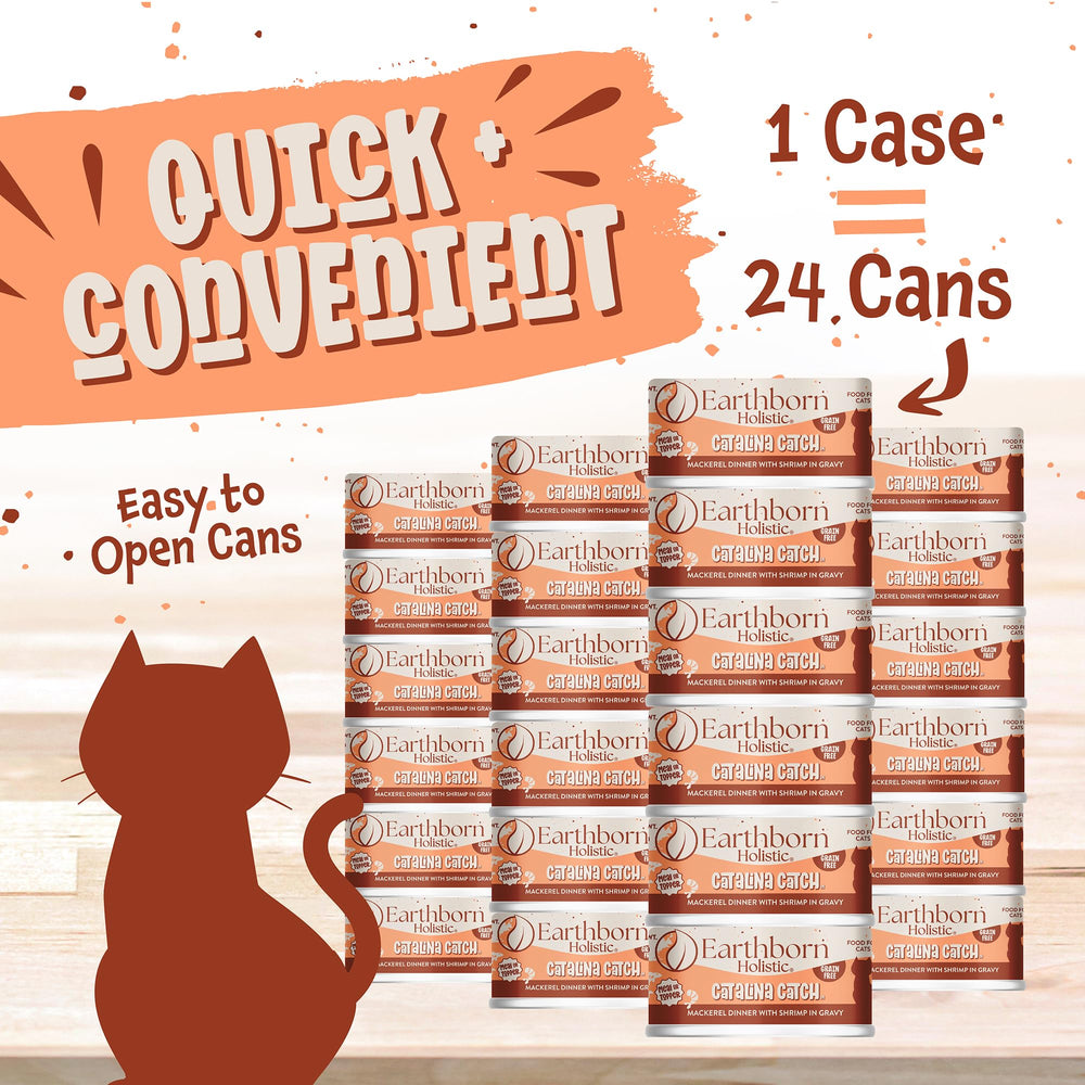 Earthborn Catalina Catch five-and-a-half-ounce can pack—convenient 24-pack