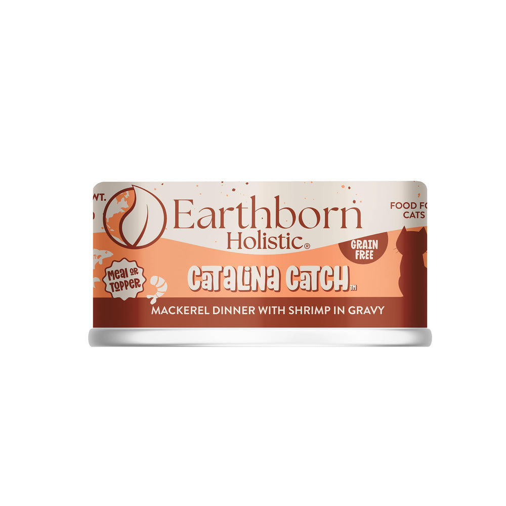 Earthborn Catalina Catch mackerel dinner can—protein-rich option for lean muscle support