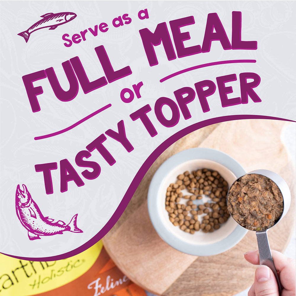Earthborn Holistic Harbor Harvest fresh fish flakes close-up highlights protein-rich bites