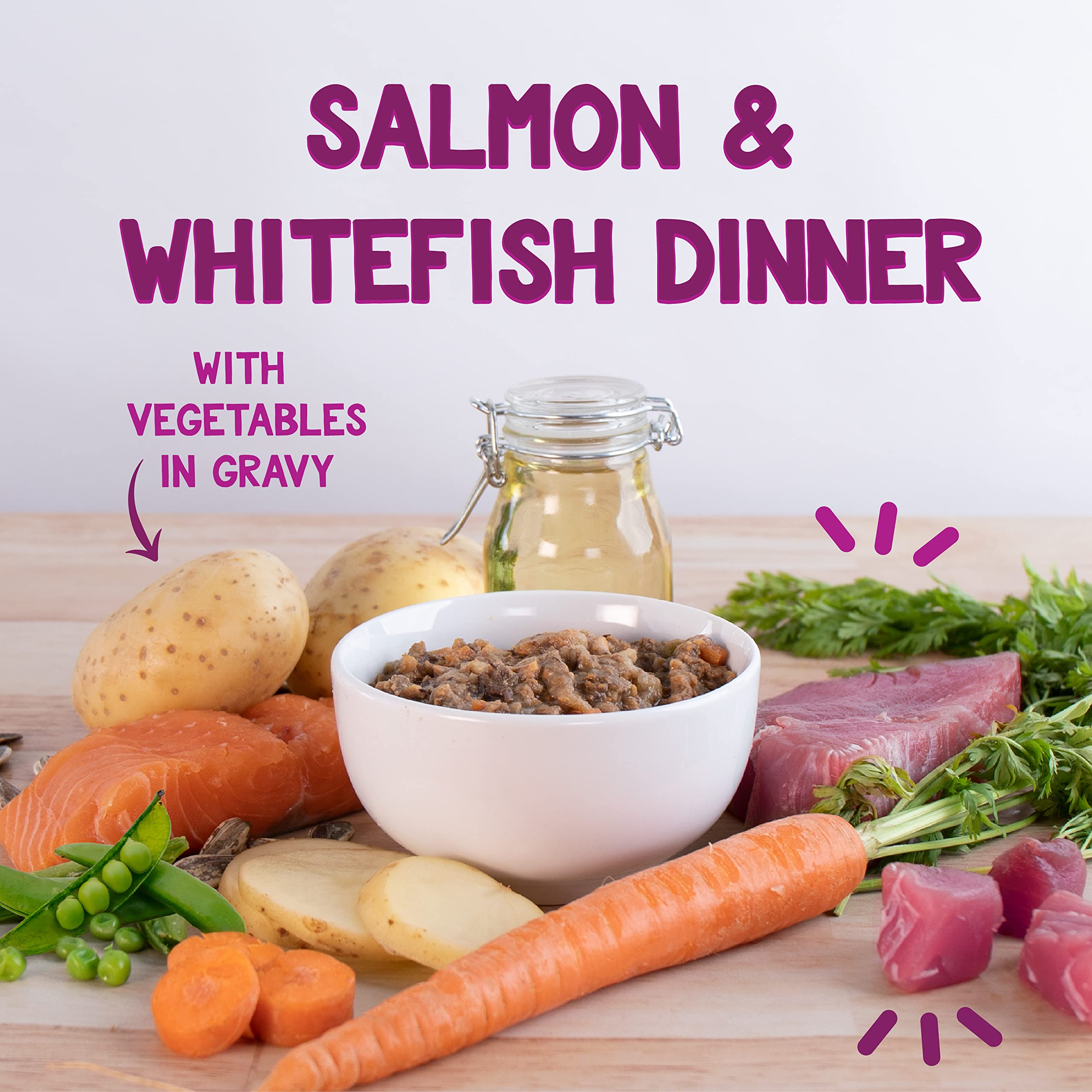 Earthborn Holistic Harbor Harvest ingredients carrots peas show wholesome vegetables and natural appeal