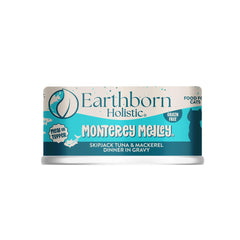 Earthborn Holistic Monterey Medley can label shows premium ingredients and dolphin-safe sourcing.