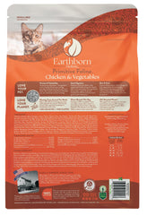 Earthborn Holistic Primitive Feline bag-opening pour shows convenient 4-lb bag