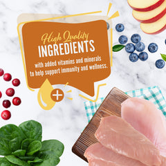 Earthborn Holistic Primitive Feline ingredient close-up highlights turkey and fish proteins for carnivore nutrition