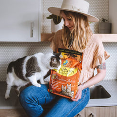 Earthborn Holistic Primitive Feline protein sources feature turkey, chicken, and fish meals for lean muscle.