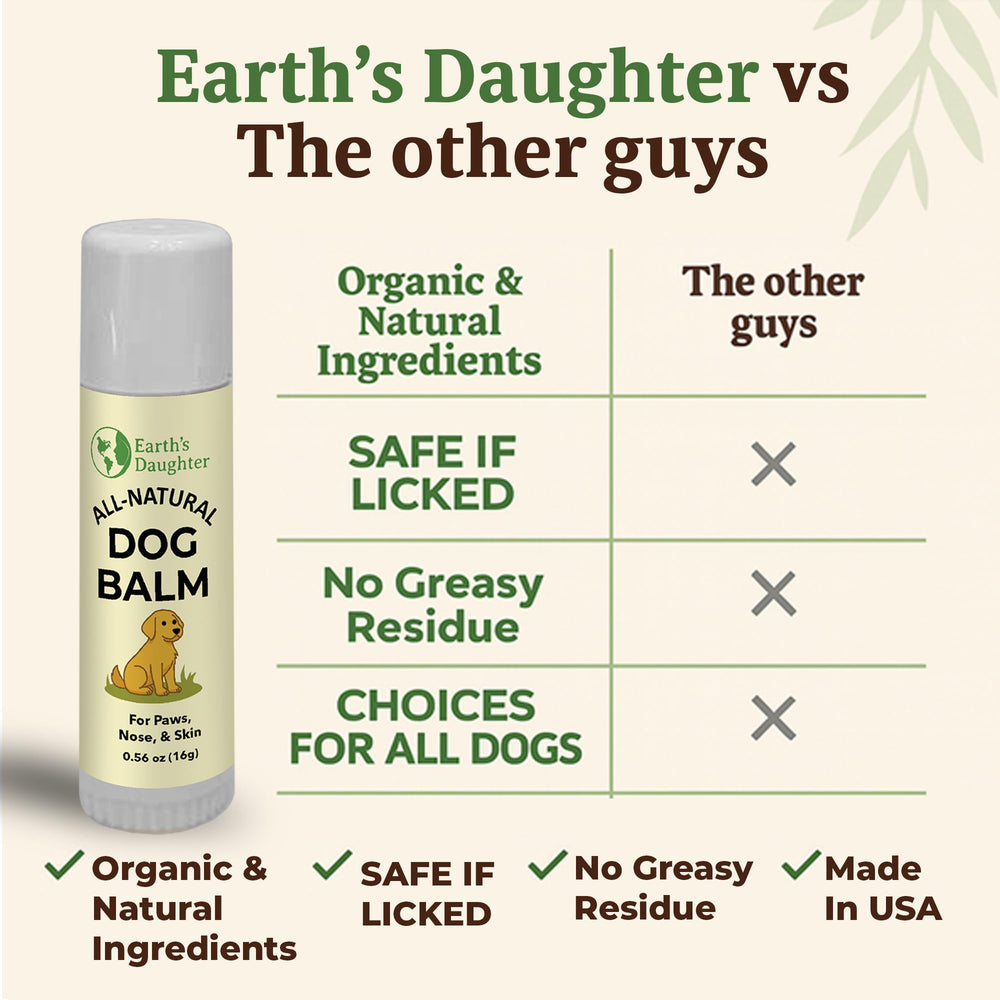 Earth’s Daughter lick-safe formula suggests safe use for curious dogs.