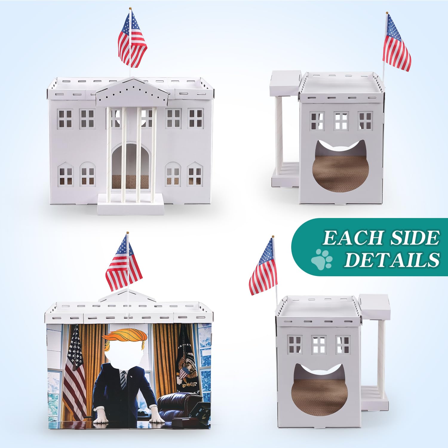EARTHSON durable reinforced cardboard construction shows lasting play surface